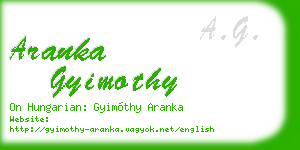 aranka gyimothy business card